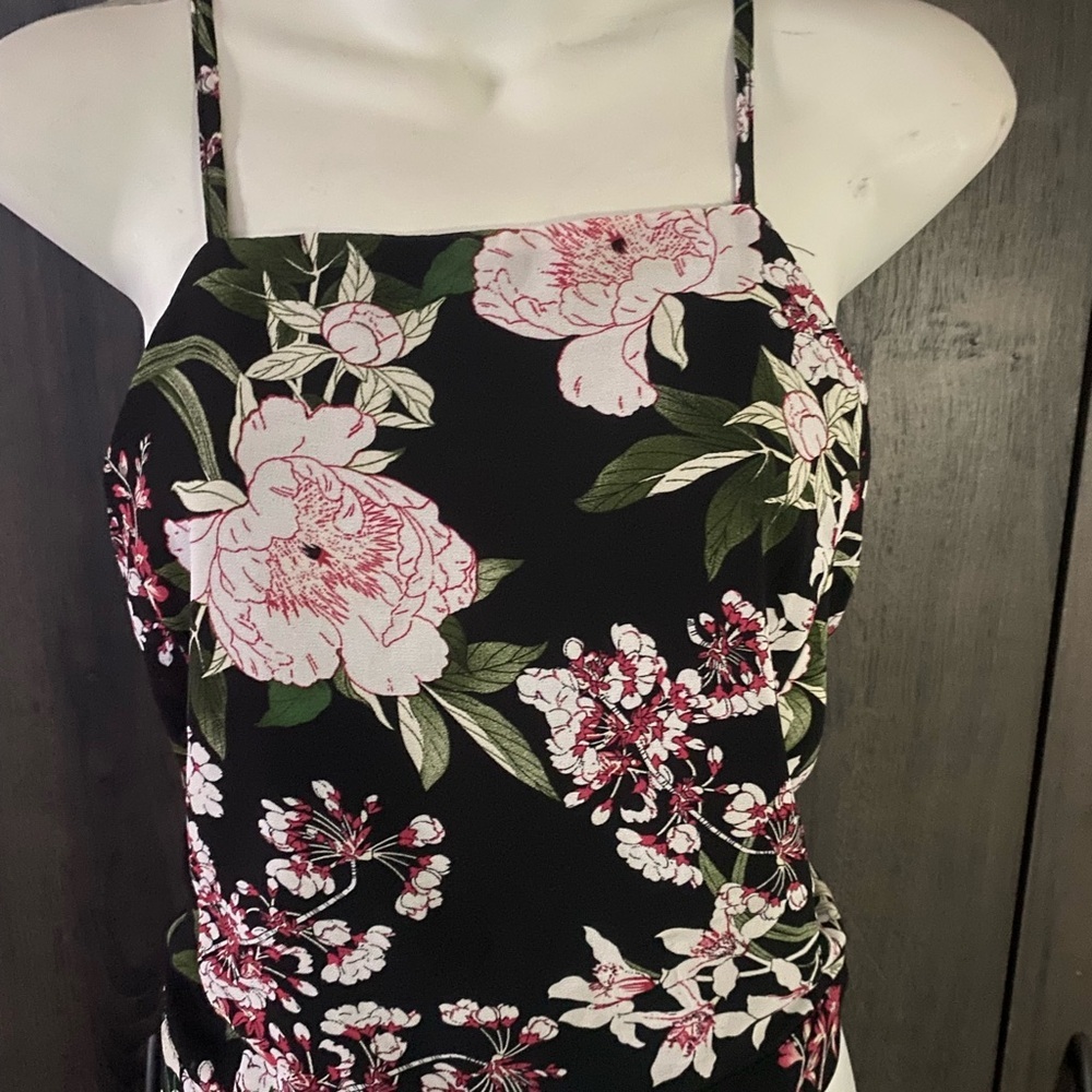 Zenobia Floral Print Strappy Top size 3XL